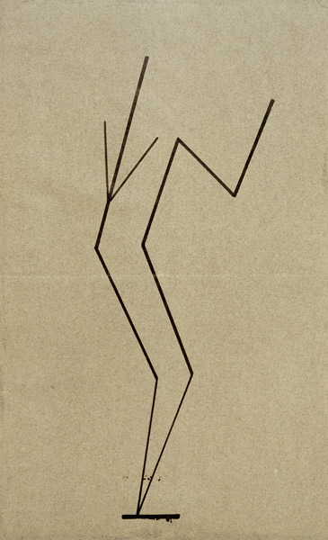 Analytical drawing after photos of dancing….. od Wassily Kandinsky