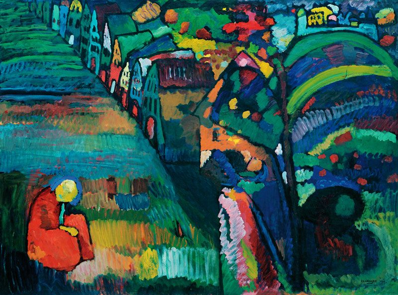 Picture with houses od Wassily Kandinsky