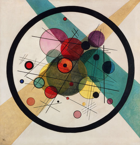 Circles in a Circle od Wassily Kandinsky