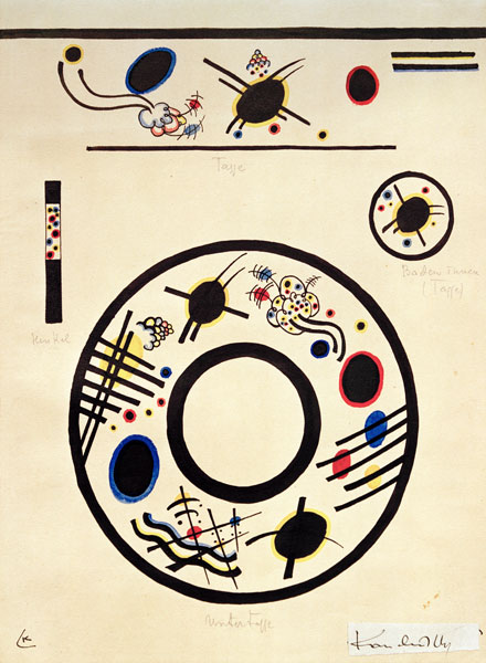 Design for a Cup and Saucer od Wassily Kandinsky