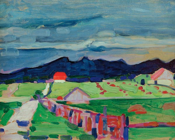 Fields at Murnau od Wassily Kandinsky