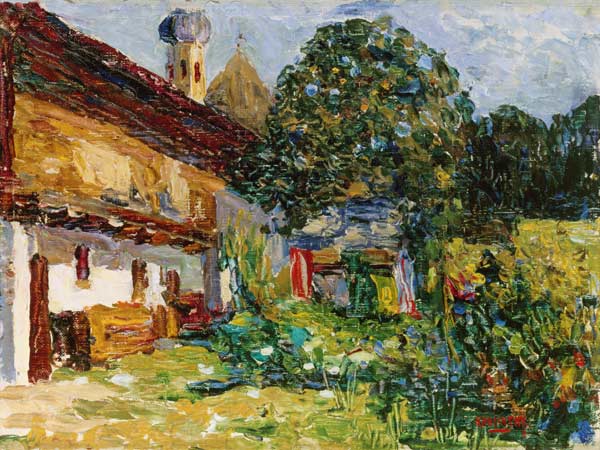 Kochel-Bauernhaus, 1902 od Wassily Kandinsky