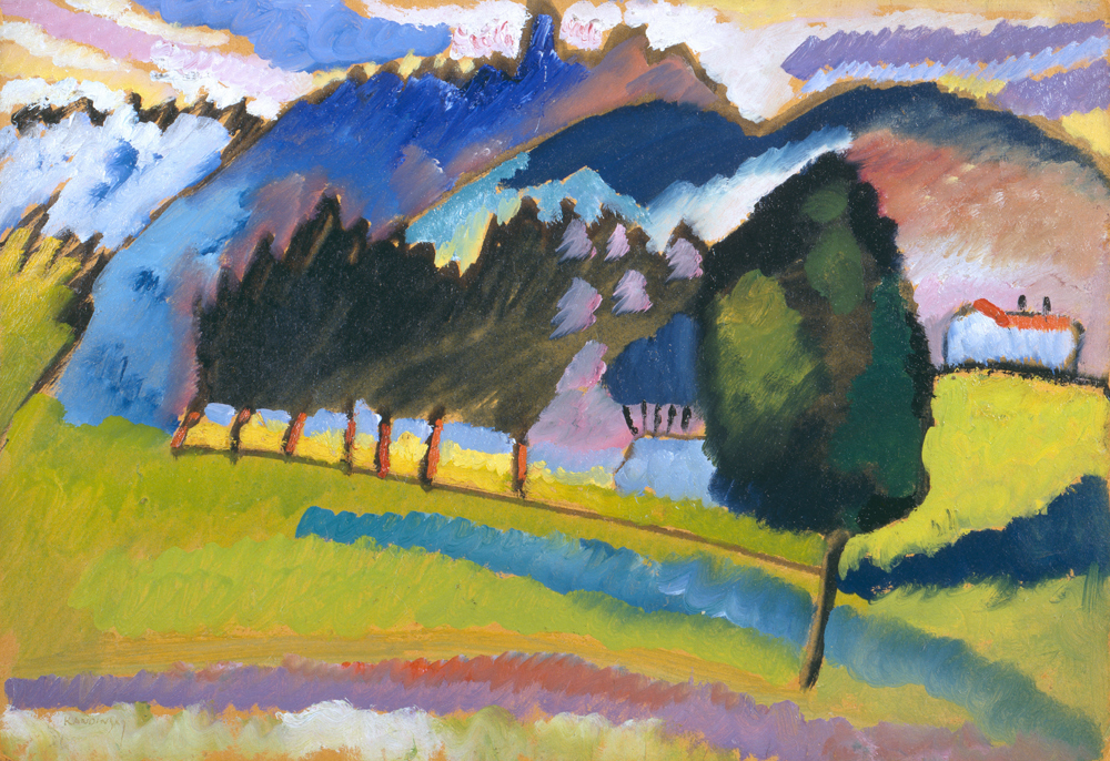 Krajina s Rolling Hills od Wassily Kandinsky