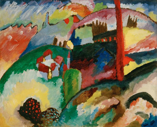 Landscape with Chimneys od Wassily Kandinsky
