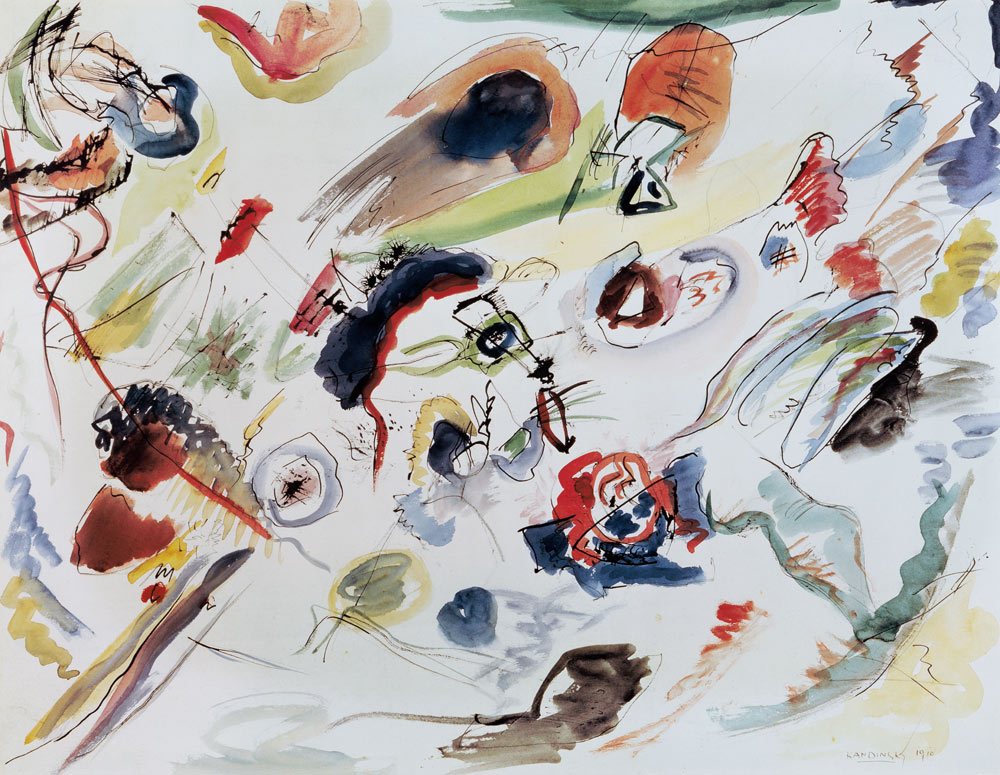 Bez názvu (první abstraktní akvarel) od Wassily Kandinsky