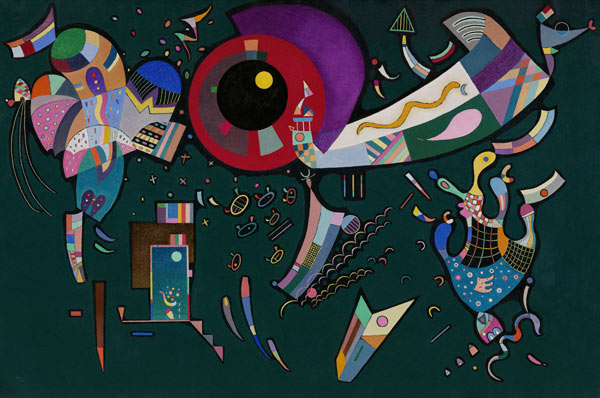 Rund um den Kreis (Autour du cercle). od Wassily Kandinsky