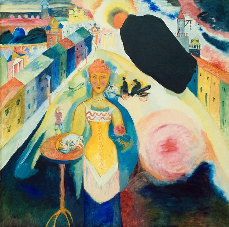 Lady in Moscow od Wassily Kandinsky