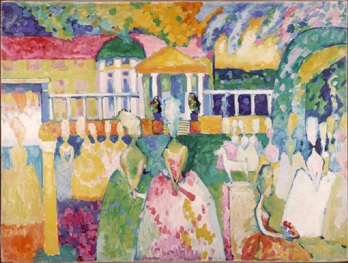 Ladies in Crinolines od Wassily Kandinsky