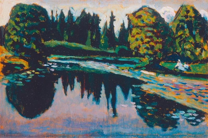 River in Summer od Wassily Kandinsky