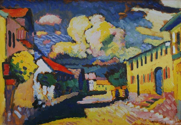 Murnau - Dorfstraße od Wassily Kandinsky