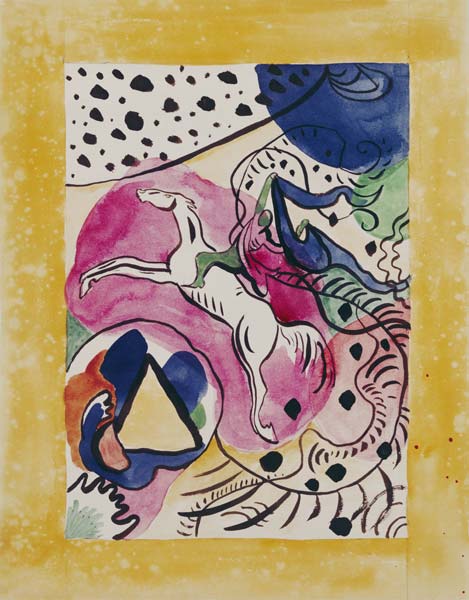 Outline for the almanac the blue rider od Wassily Kandinsky