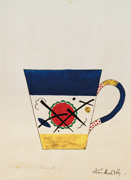 Sketch for a milk cup od Wassily Kandinsky