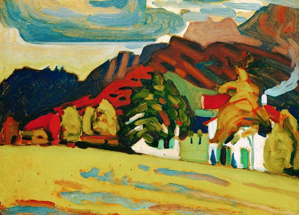 Houses and Mountains od Wassily Kandinsky