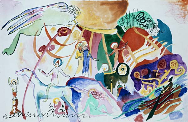 Composition with saints od Wassily Kandinsky