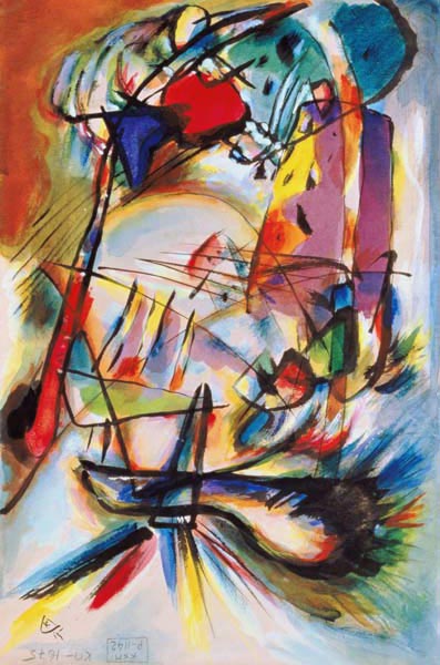 Komposition "Zwecklos" od Wassily Kandinsky