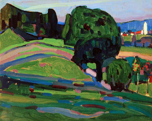 Landscape in Murnau od Wassily Kandinsky