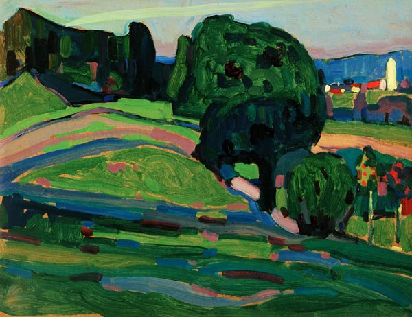 Landscape near Murnau od Wassily Kandinsky