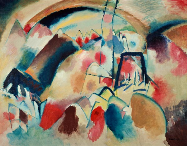 Landscape with Church 1913 od Wassily Kandinsky