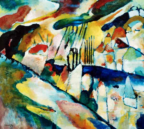 Landscape with Rain od Wassily Kandinsky