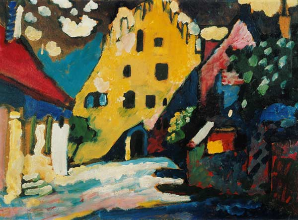Murnau, courtyard I. od Wassily Kandinsky