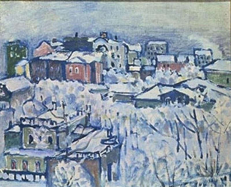 Wintertag od Wassily Kandinsky