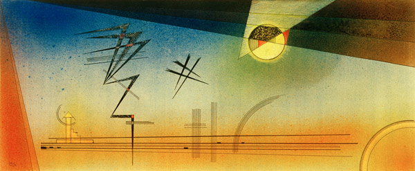 Upwards zigzag, 1928 od Wassily Kandinsky