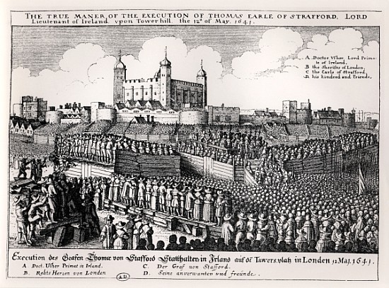 Execution of Strafford, May 12 1641 od Wenceslaus Hollar