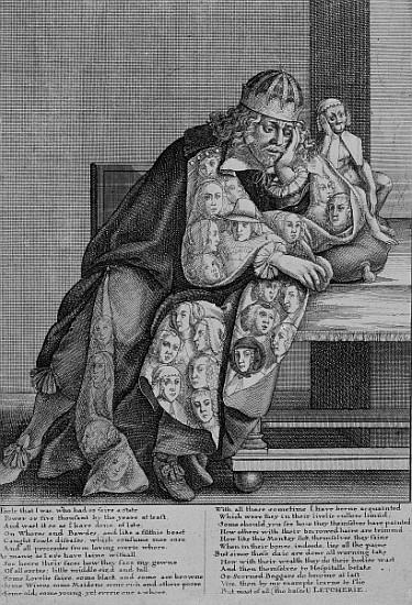 Illustration to Thomas Killigrew''s poem ''Letcherie'', c.1664 od Wenceslaus Hollar