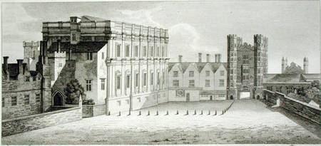 The Palace of Whitehall, from a drawing in the Pepysian Library, Cambridge od Wenceslaus Hollar