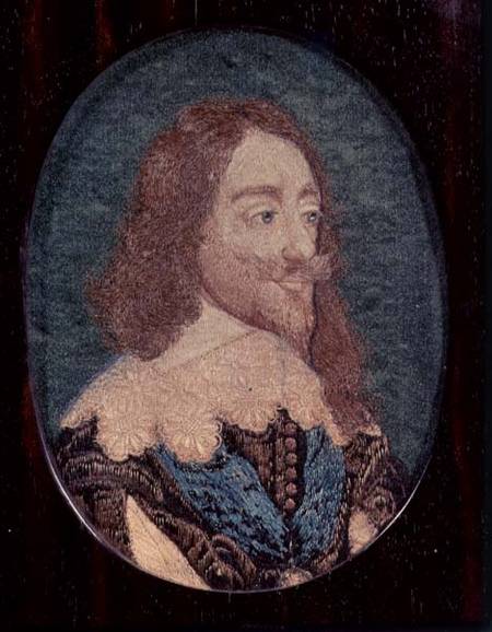 Portrait of Charles I (1600-49) od Wenceslaus Hollar