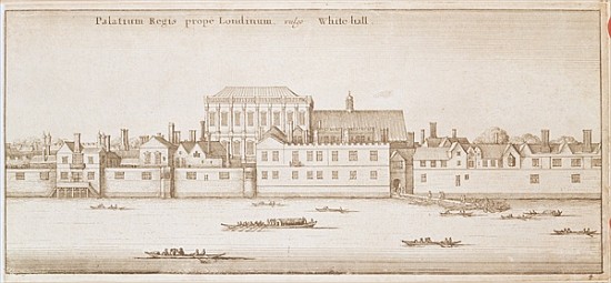 View of Whitehall od Wenceslaus Hollar