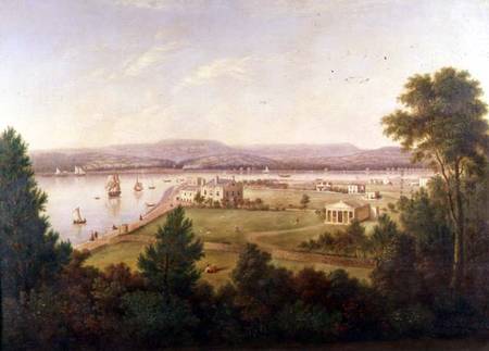 View of Exmouth from the Beacon Walls od W.H. Hallett