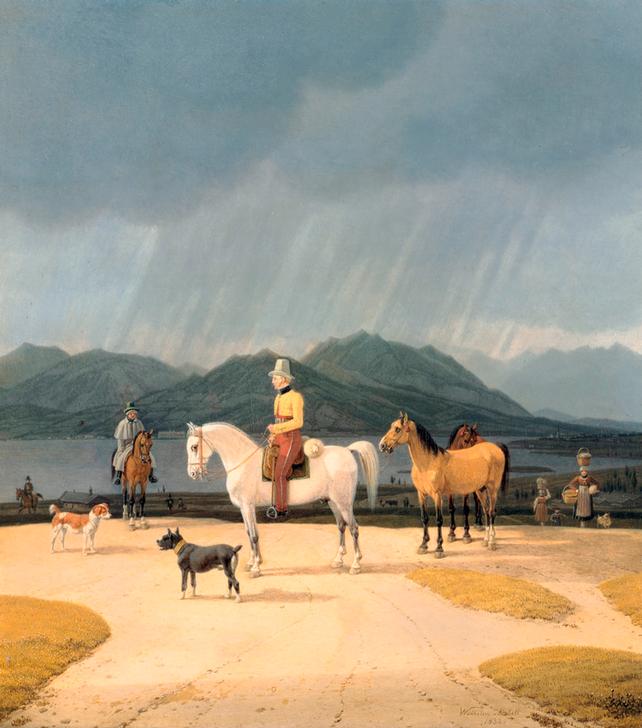 Reiter am Tegernsee od Wilhelm Alexander Wolfgang von Kobell