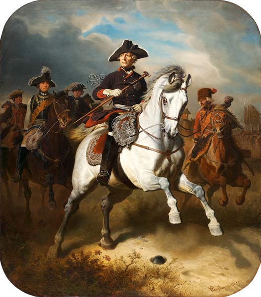 Friedrich der Große zu Pferde od Wilhelm Camphausen