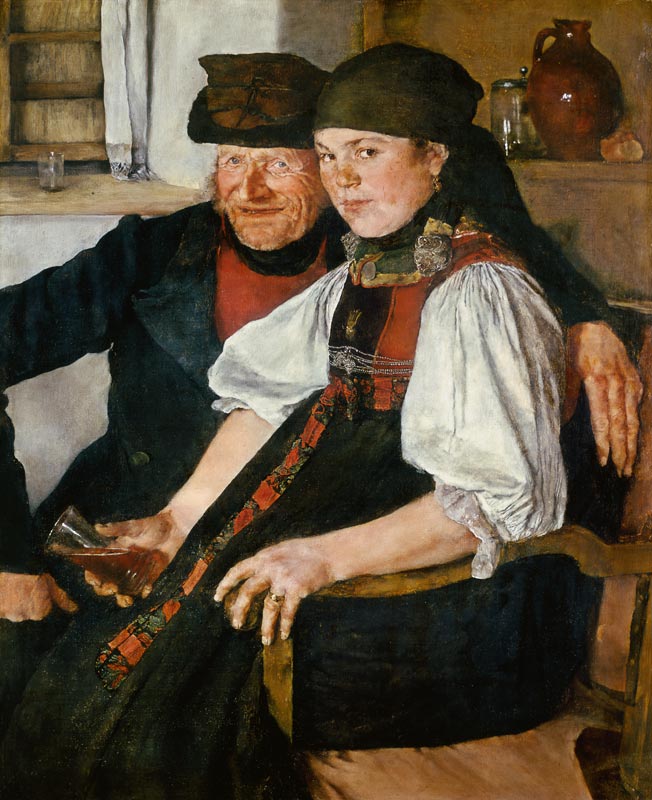 The dissimilar couple od Wilhelm Maria Hubertus Leibl