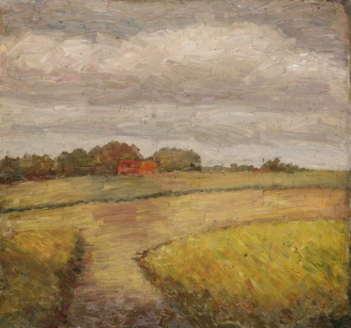 Herbstliche Felder od Wilhelm Morgner