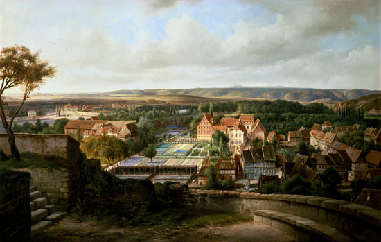 Look on Quedlinburg of the castle hill od Wilhelm Steuerwaldt
