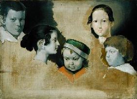 The five eldest children of the painter Julius Schnorr von Carolsfield (1794-1872)