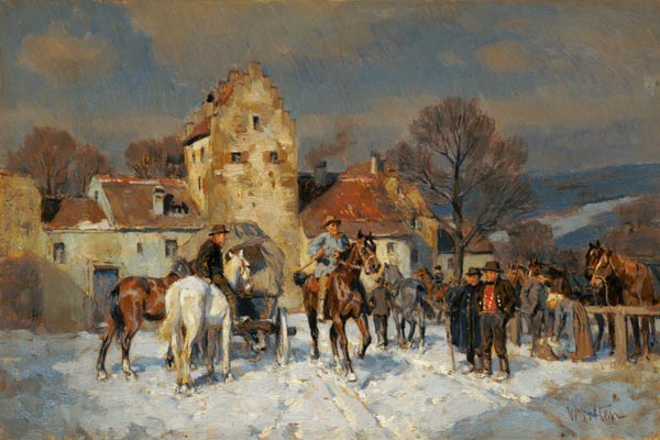 Horse market into francs od Wilhelm Velten