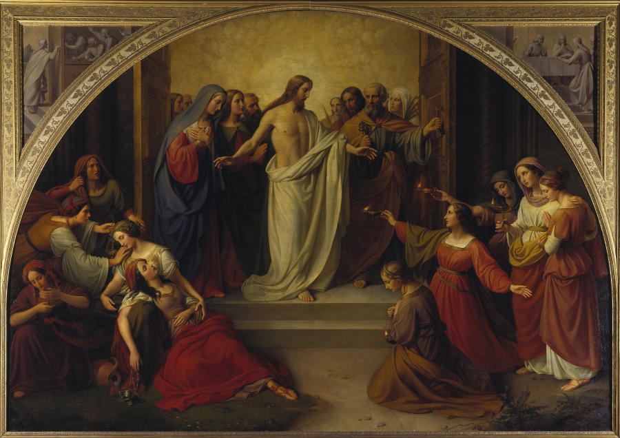 The parable of the wise and foolish virgins od Wilhelm von Schadow