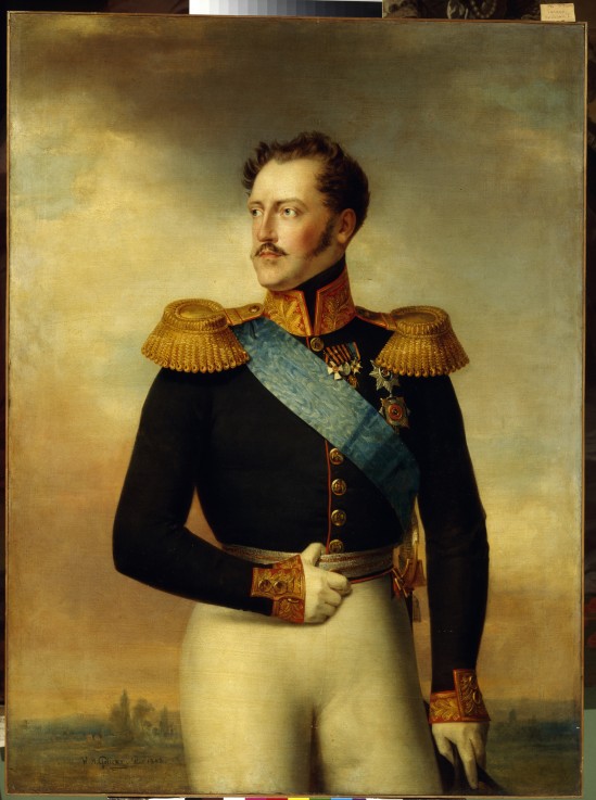 Portrait of Emperor Nicholas I  (1796-1855) od Wilhelm August Golicke