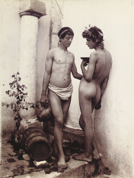 Zwei junge Männer in klassischer Pose od Wilhelm von Gloeden