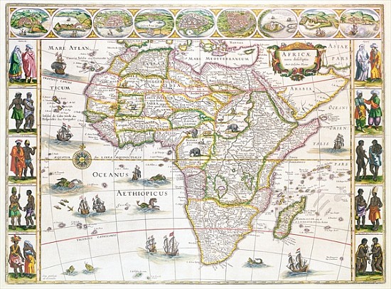 Africa Nova, c.1617 od Willem Blaeu