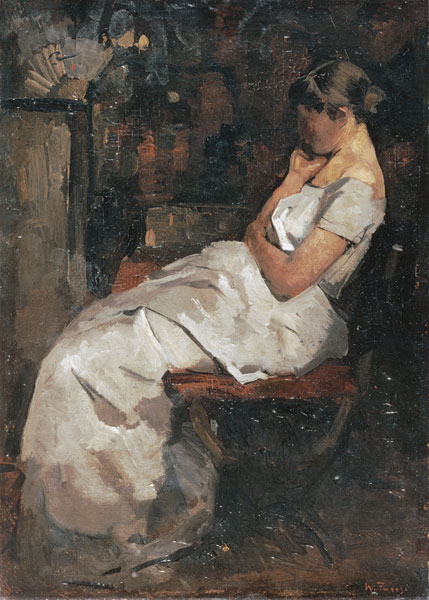 Girl in White od Willem de Zwart