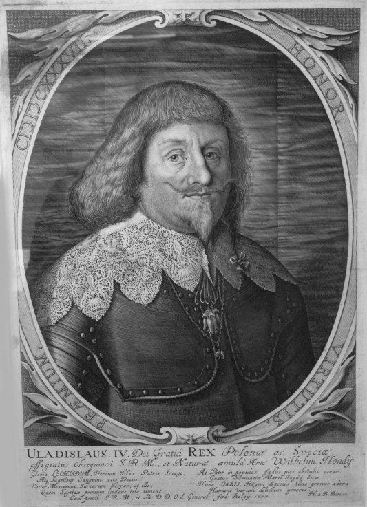 King Wladyslaw IV Vasa of Poland (1595-1648), Tsar of Russia od Willem Hondius