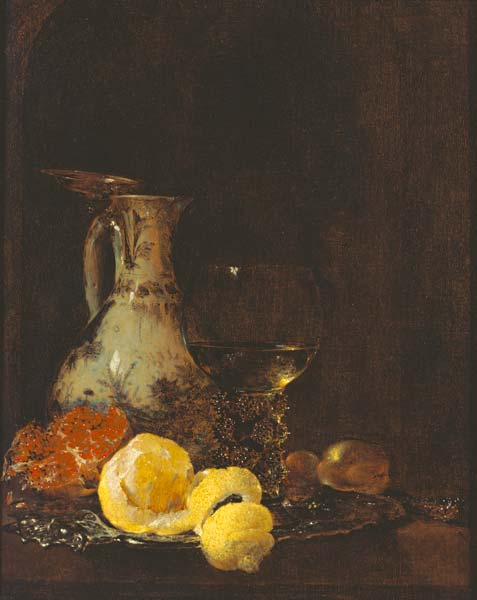 Quiet life with porcelain can od Willem Kalf