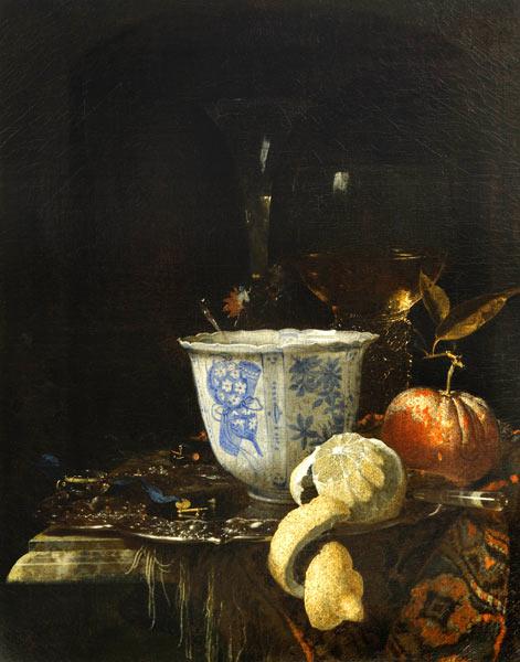 Still life with a Chinese porcelain bowl