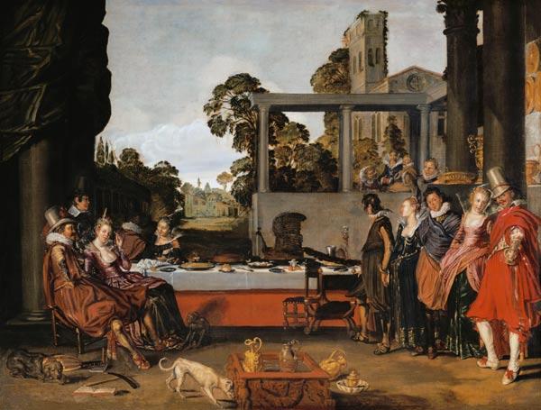 Merry company in the open air