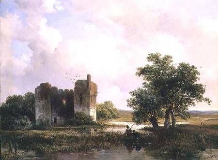 Landscape with ruins (panel) od Willem Roelofs