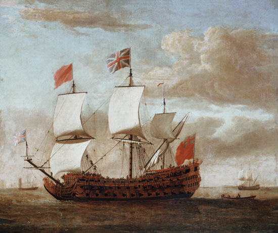 The British Man-o'-War od Willem van de Velde d.J.